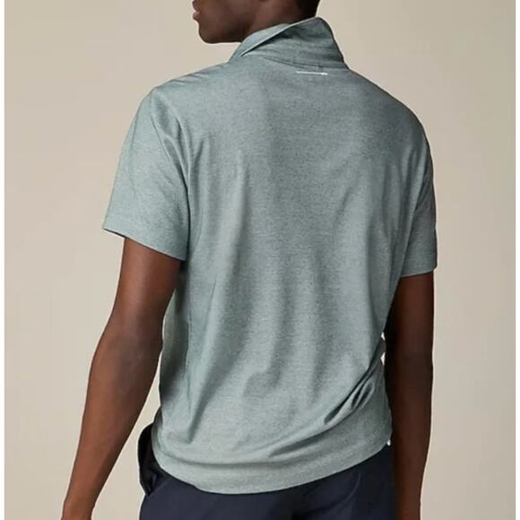 NWT J. Crew Men's Performance Polo Shirt COOLMAX® Technology Old Forest Size L - Picture 13 of 14